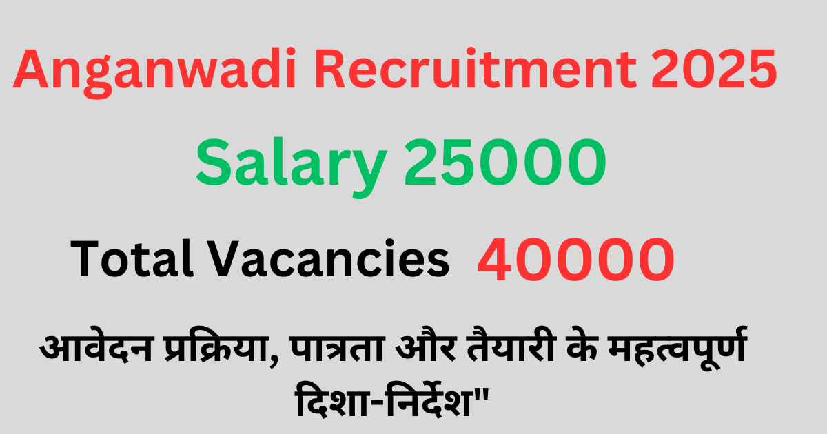 Anganwadi Recruitment 2025