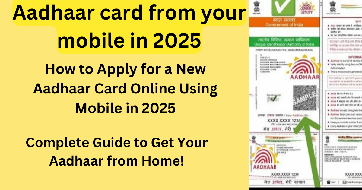 How to Apply for a New Aadhaar Card Online